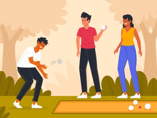 Concours de pétanque à Ecouché