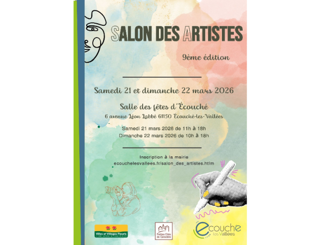 9ème salon des artistes Ecouché-les-Vallées 6-8