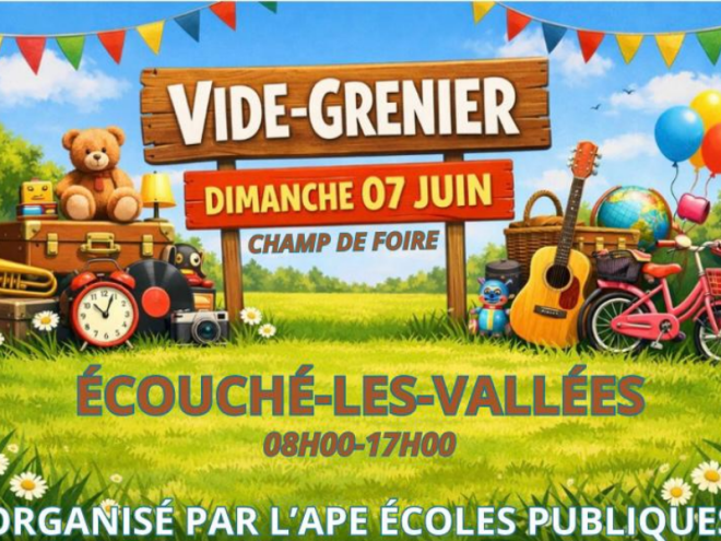 Vide-grenier APE Ecouché-les-Vallées - 7 juin 6-8