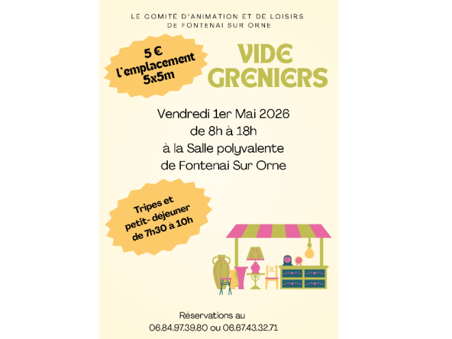 Vide-grenier Fontenai-sur-Orne 6-8