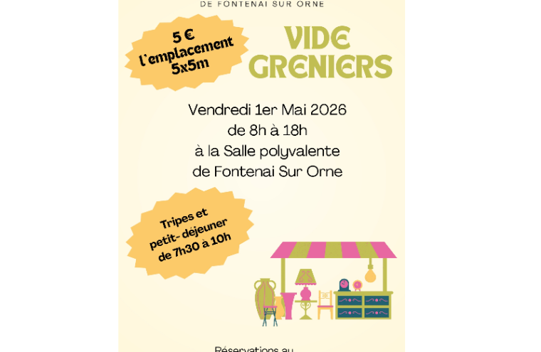 Vide-grenier Fontenai-sur-Orne 6-8